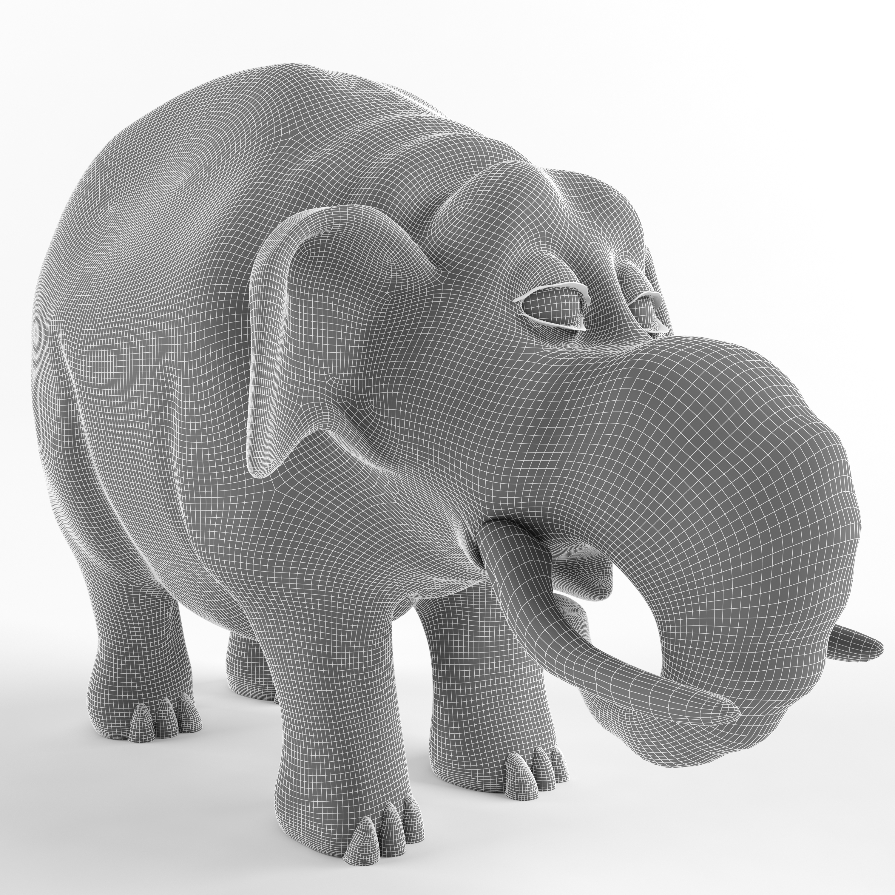 Childrens plastic toy Elephant by T1989 3DOcean